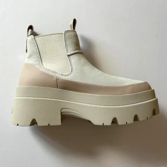 UGG Brisbane Waterproof Platform Chelsea Boot - Sea Salt 7 - Picture 7 of 11